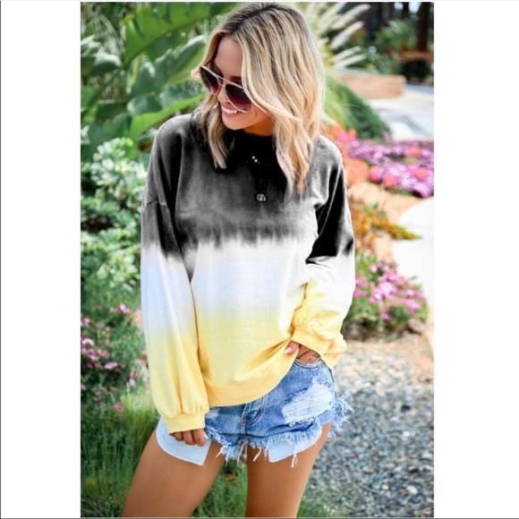 •Blackberry Lemonade• Long Sleeve Tie Dye T-Shirt - Picture 2 of 4